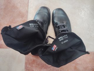 Botas militares americanas negras