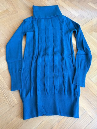 2 Vestidos tipo jersey azul