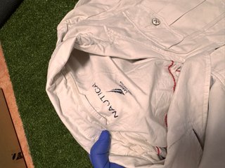Chaqueta Nautica Vintage Talla L Beige - Deck Jack