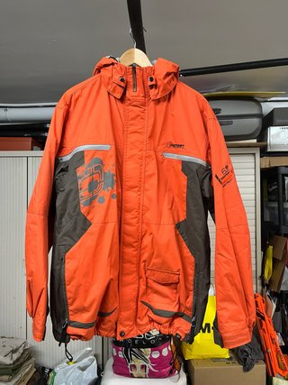 Anorak Vintage de Montaña GEOTECH Naranja Talla L