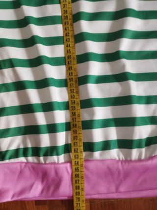 Sudadera de Rayas Verde y Rosa Talla M