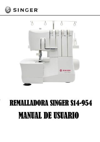Manuales de Usuario de Remalladoras Singer