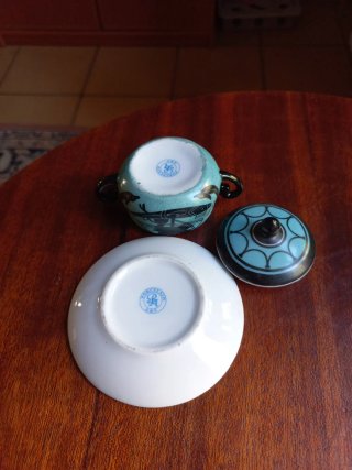 Lote 3 mini soperas porcelana