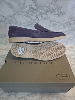 Mocasines Clarks Torford Easy Azul Talla 42.5