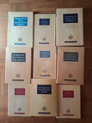 Lote 9 libros de derecho