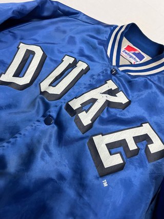 Giacca Vintage Satin Swingster Duke University L