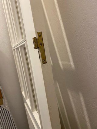 Puerta Doble de Cristal Lacada en Blanco