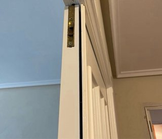 Puerta Doble de Cristal Lacada en Blanco
