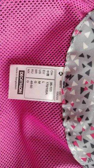 Chaqueta Impermeable Quechua Negra