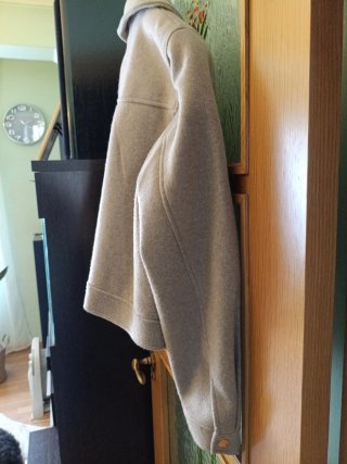 Cazadora de paño beis ZARA Talla XL