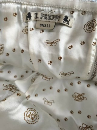 Vestido azul con abalorios y detalles con brillito
