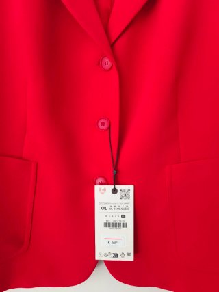 Traje de Chaqueta Zara Rojo
