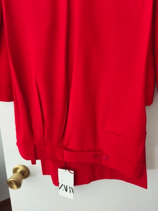 Traje de Chaqueta Zara Rojo