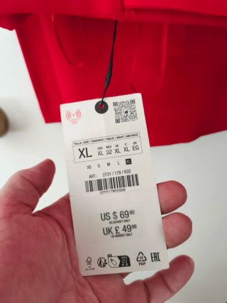 Traje de Chaqueta Zara Rojo