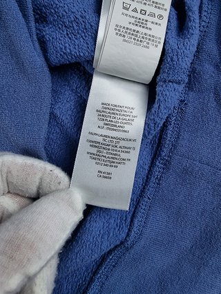 Hoodie Polo Ralph Lauren Unisex S Blue