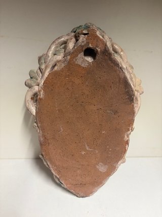Acquasantiera Cuore di Gesù in ceramica