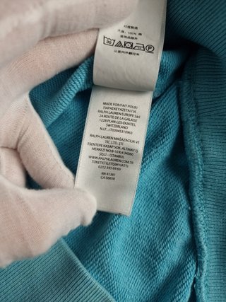 Hoodie Polo Ralph Lauren Unisex XS Light Blue