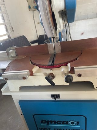 Tronzadora OMGA T50 con mesa de rodillos