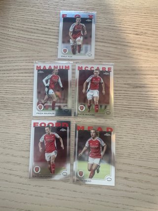 Lote Cartas Topps Chrome UWCL Arsenal WFC