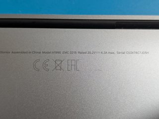 MacBook Pro 15" 2018 (A1990). No enciende