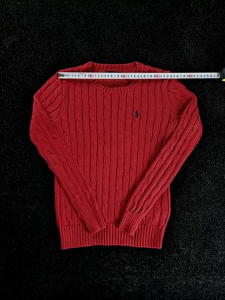 Sweater Cable Knit Ralph Lauren Women's XXS Red