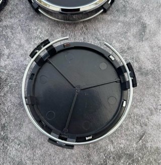 4 Tapabujes Mercedes-Benz 75mm negro estrella nuev