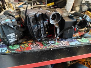 Lotto 3 Videocamere Vintage Philips JVC Panasonic