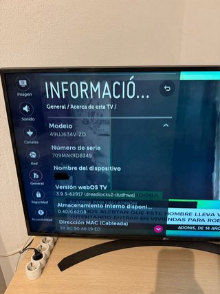 Televisión LG para arreglar