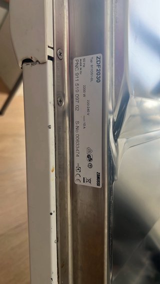 Lavavajillas Zanussi ZDF2030. Funcuona perfecto!!