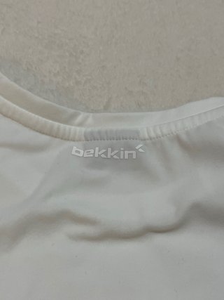 Camiseta Crop Top Blanca Básica Bekkin 11/12 años