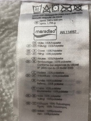 Edredón grande blanco