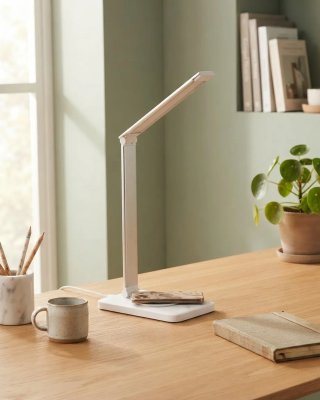 Lámpara de Escritorio Led Plegable con Base de