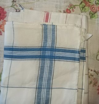 2 Paños de Lino Franceses Agalys antiguos.