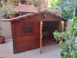 CASETA DE MADERA PARA JARDIN