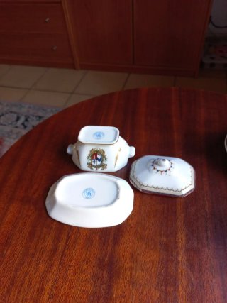 Lote 3 Mini Soperas Porcelana