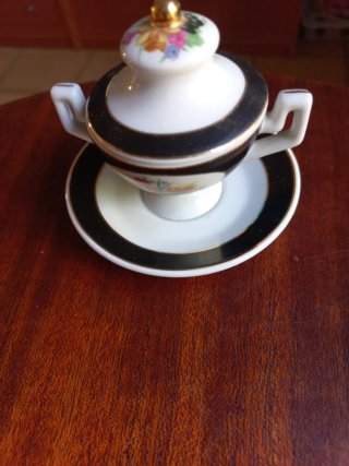 Lote 3 Mini Soperas Porcelana