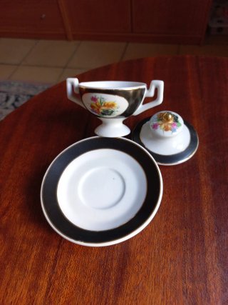 Lote 3 Mini Soperas Porcelana