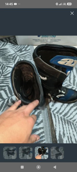 Botas Motocross AXO Drone Negras y Azules