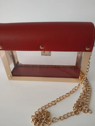 Bolso bandolera cadena dorada
