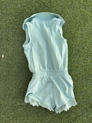 Mono corto Polo Ralph Lauren verde talla 4