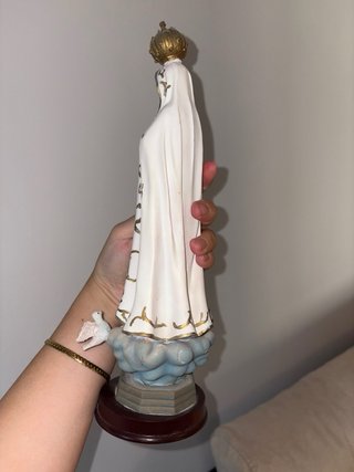 Virgen de Fátima vintage con palomas