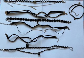 Lote 8 Collares choker con multiples diseños