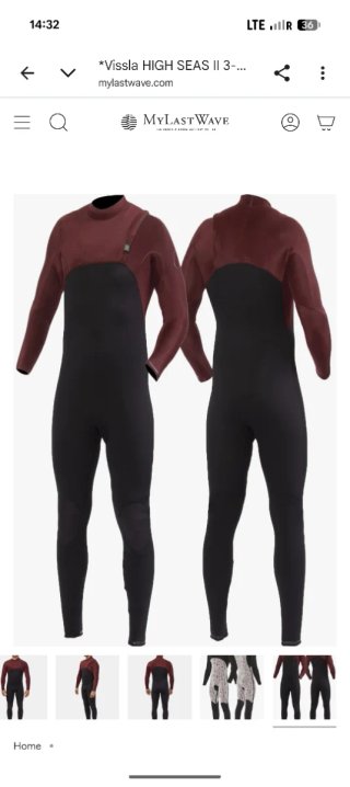 Traje de Neopreno Vissla HIGH SEAS II, un solo uso