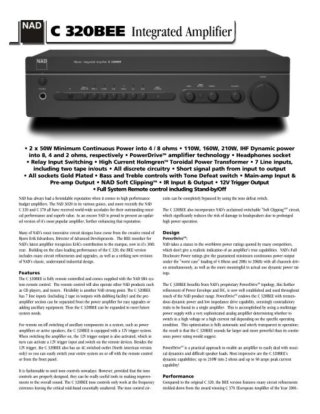 Amplificador HiFi NAD C320BEE
