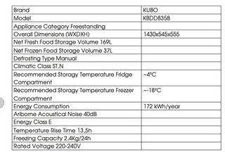 Frigorífico con Congelador Kubo KBDD8358