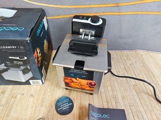 Cecotec Freidora Eléctrica con Aceite Cleanfry 1.5