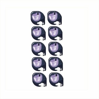 Pack 10 Cintas Dymo LetraTag Negro-Transparente