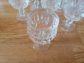 Set de 8 Copas Vintage de Cristal