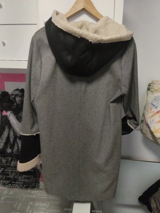 Abrigo Dy-By Gris y Negro