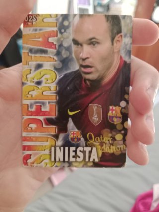 Cromo Iniesta Superstar 2014